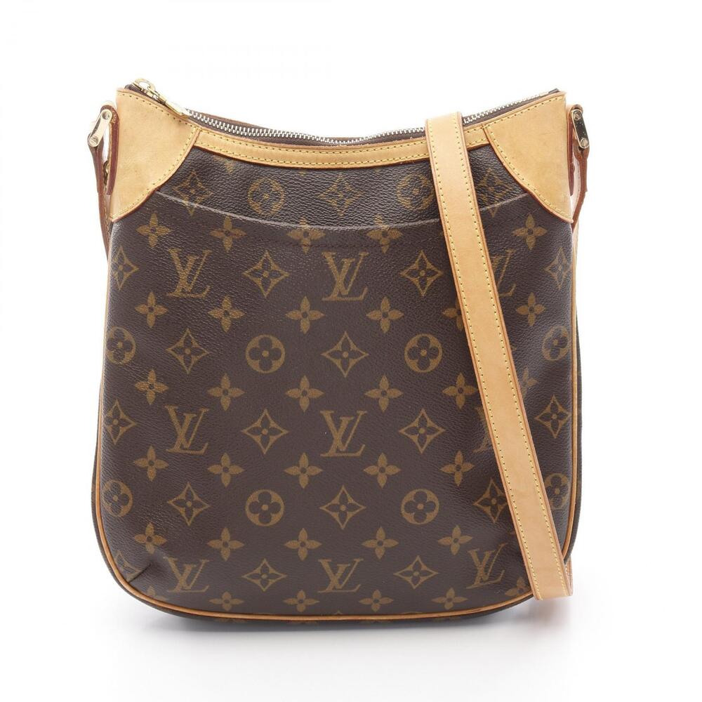 Louis Vuitton Odeon Shoulder Bag Canvas Leather Monogram Brown